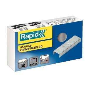 Capse Rapid Omnipress 30, 1000 capse/cutie, 6 mm, pentru capsatoare - Rapid Capse