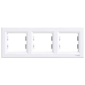 Schneider Electric ASFORA horizontal weißer 3-fach Rahmen - Schneider
