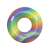 Bestway 119cm aufblasbarer Ring Schwimmreifen, Regenbogen-Swirl-Design
