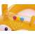 Bestway inflatable baby float with fox design, close-up of the interactive tube with balls