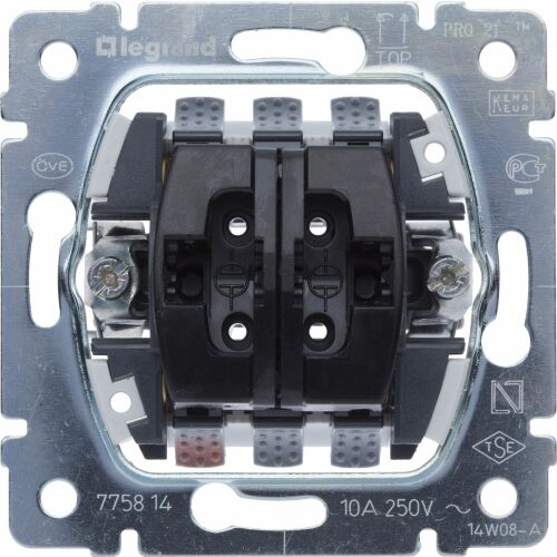 Legrand Galea Life Rollladenschalter, Rückansicht