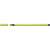 Stabilo Pen 68 lime green fineliner pen, 1 mm line width, cap off