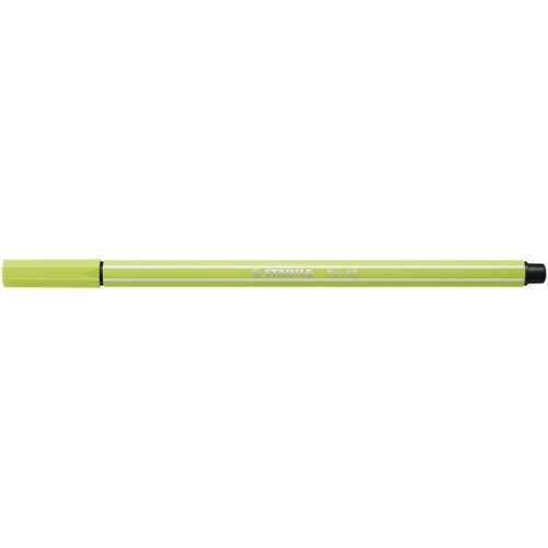Stabilo Pen 68 lime green fineliner pen, 1 mm line width