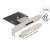 Delock 91755 PCI Express kártya CFexpress foglalattal és alacsony profilú konzollal