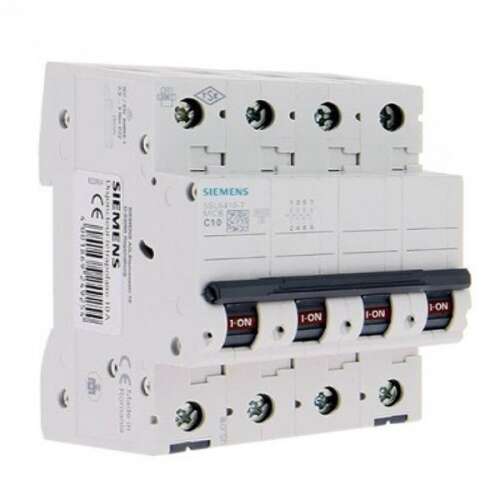 Siemens 5SL6410-7 6KA 4P C 10A Kismegszakító