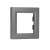 Schneider Electric ASFORA cadru simplu, oțel, gri, vedere laterală