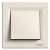 Schneider Electric Asfora beige light switch, EPH0400323