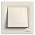 Schneider Electric Asfora beige light switch, EPH0400323