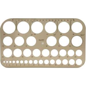 Šablóna na kreslenie kruhov Koh-I-Noor, 749161 Z37, na kreslenie kruhov rôznych veľkostí - Geometrické šablóny