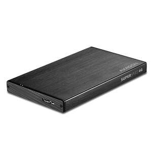 Axagon EE25-XA6 obudowa zewnętrzna dysku twardego USB 3.0, czarny aluminium, 2,5 cala SATA HDD/SSD, SuperSpeed 6G - AXAGON
