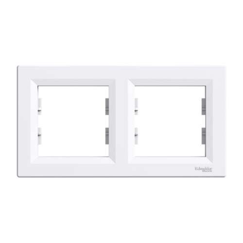 Schneider ASFORA Comutator de lumină Cadru orizontal 2 alb (EPH5800221)