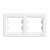 Schneider Electric ASFORA orizontal cadru alb 2-gang