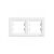 Schneider ASFORA Comutator de lumină Cadru orizontal 2 alb (EPH5800221) 55965011