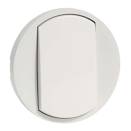 Legrand Céliane întrerupător lat alb, vedere frontală