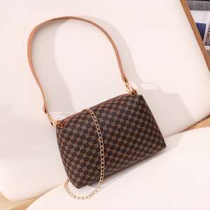 Dollcini, geantă de umăr pentru femei, geantă elegantă pentru femei, geantă din piele PU, ocazional, geantă, pentru femei/călătorii/muncă/de zi cu zi, 424601, maro