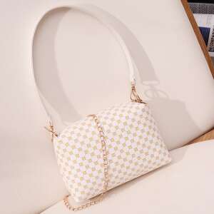 Geantă de umăr Dollcini pentru femei, geantă elegantă pentru femei, geantă din piele PU, casual, geantă, pentru femei/călătorie/muncă/zi de zi, albă - Dollcini Genți de mână