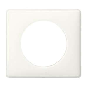 Legrand Céliane glänzend weißer Einzelrahmen für Lichtschalter und Steckdosen - Rahmen für Schalter