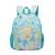 S-COOL Letters óvodai hátizsák állat és betű mintával, kék és zöld színben, elülső nézet