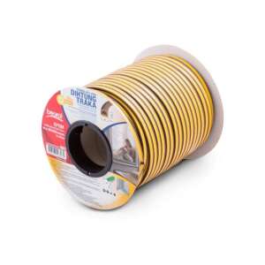 Taśma uszczelniająca Beorol o profilu D, brązowa, 2x50m, do drzwi i okien - Taśma uszczelniająca