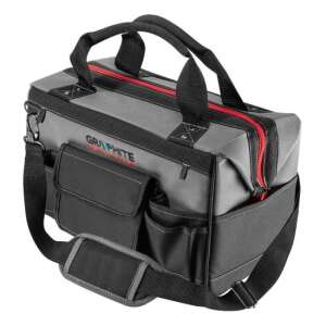 Graphite Energy Tool Bag with Handle and Shoulder Strap, Polyester, 15 Pockets, 18.5 L, 46x24x45 cm