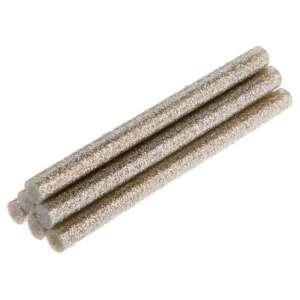 TOPEX 8mm Silber Glitzer Heißklebestifte - 6er Pack - Kunst & Hobby