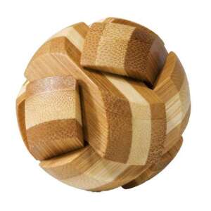 Fridolin IQ Test Bamboo Ball Logic Puzzle, a challenging wooden puzzle that requires patience and skill to solve - Logic Game