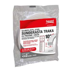 Bandă de etanșare Beorol pentru uși și ferestre, spumă, 6x12 mm, 10 m - Bandă de etanșare
