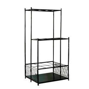 Suport metalic pentru unelte de grădină Garden Line, 3 niveluri, negru - Suporturi pentru scule