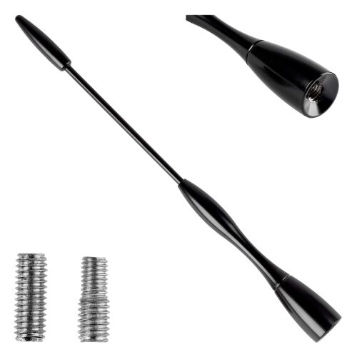 Univerzális Alumínium Autóantenna - 16 cm - 5/6 mm Adapterekkel