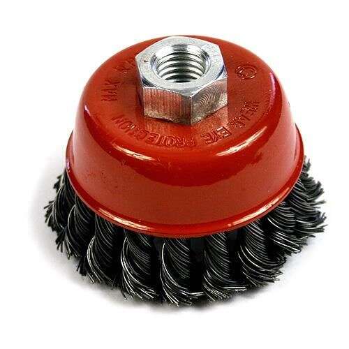 Strend Pro cup wire brush with M14 thread, 75mm diameter