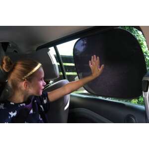 Tuloko Car Sunshade with Electrostatic Attachment, Black