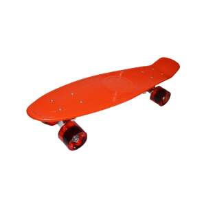 Robentoys skateboard with silicone wheels, orange color - Skateboarding