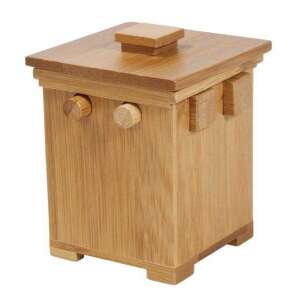 Fridolin IQ Logic Game - Secret Box, Wooden Puzzle - Logic Game