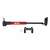 Amio AMI-02145 red and black aluminum bike hand pump with mounting bracket