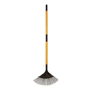 STREND PRO leaf rake, 22 tines, 1.5 m, yellow handle - Rake