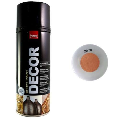 Beorol Decor Spray Festék Réz 400ml, akril festékszóró dekorációs projektekhez