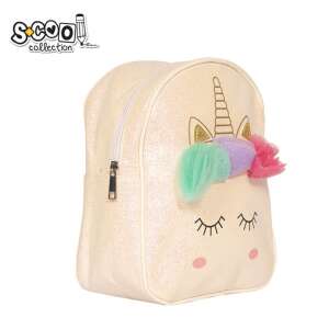 S-COOL UNICORN kindergarten backpack with glitter, side view - Preschool Backpack, Bag