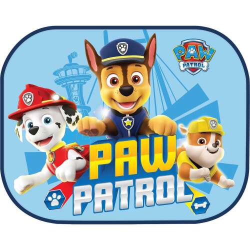 Paw Patrol car sunshade, featuring Chase, Marshall and Rubble