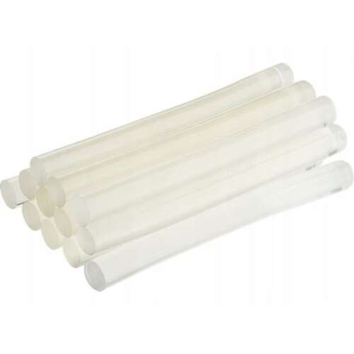 Condor 8mm x 50mm clear glue sticks for hot glue gun, 12 pack