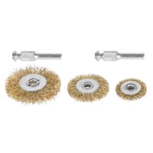 Strend Pro 3-piece circular wire brush set with rod - Wire Brush