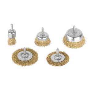 Strend Pro Tigerlion 8240 5 piece wire brush set, for cleaning and polishing metal surfaces - Wire Brush