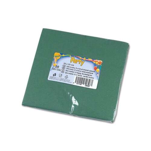 Grüne 3-lagige Papierservietten, 20 Stück