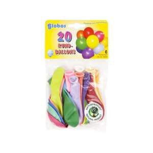 20er Pack Globos runde Ballons, mehrfarbig - Luftballons