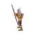 Papo Medieval Archer Figure, red and yellow armor, holding a bow and arrow, toy figure for kids