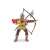 Papo Medieval Archer Figure, red and yellow armor, holding a bow and arrow, toy figure for kids