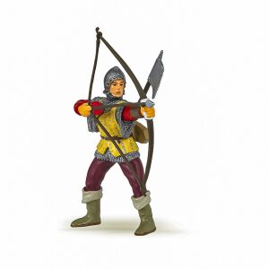 Papo Bogenschütze Soldat Figur - Mittelalterlicher Krieger Spielzeug - 9cm - Papo Figuren