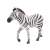 Papo Zebra Figurine, realistic animal toy for kids, black and white stripes, 3+ years