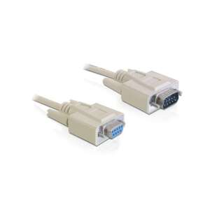 Cablu serial RS-232 Delock 82984, 2m, mascul-femel, bej - Cabluri seriale