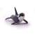 Papo Killer Whale Figurine, realistic black and white killer whale toy for kids, front view