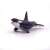 Papo Killer Whale Figurine, realistic black and white killer whale toy for kids, angled view